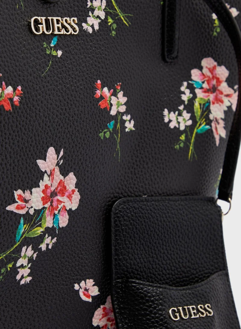GUESS Alby Floral Printed Tote