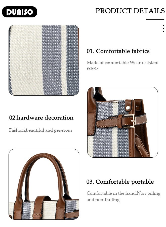DUNISO حقيبة يد أنيقة للنساء، حقيبة كتف قابلة للإزالة، حقيبة توت بسعة كبيرة، حقيبة كتف عصرية للسيدات، حقيبة سفر يومية للنساء/السيدات في المكتب - Image 3