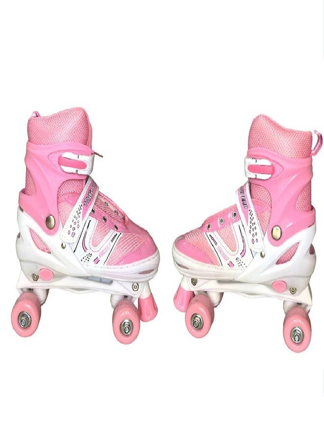 Outdoor Sports 4 Wheel Skate Shoes 3 Size large(39-42) pink 