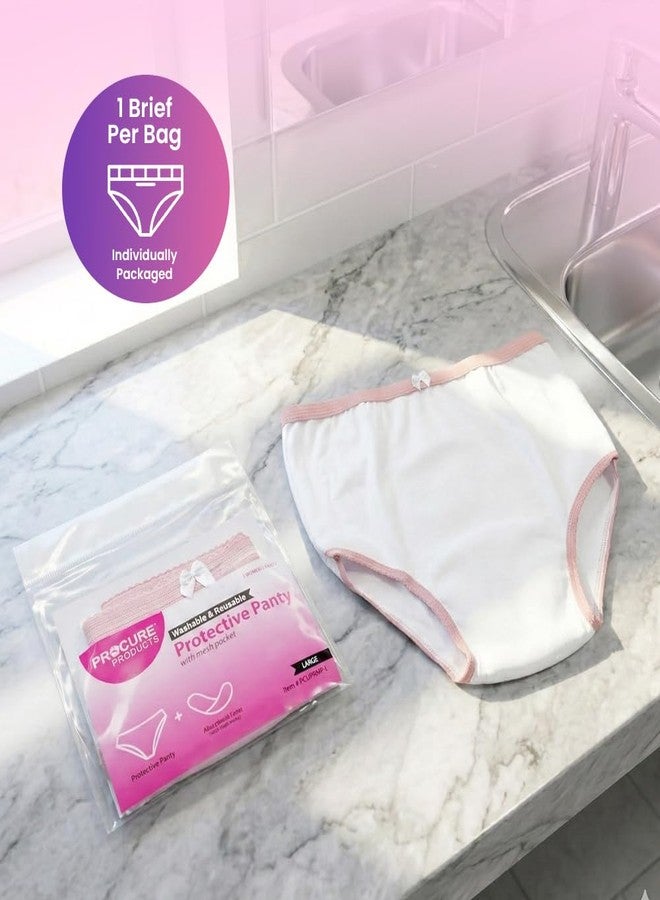 ProCure Women’s Protective Panty - Washable & Reusable Incontinence Underwear, XXL (46-49 in Hip, Cotton Panty with Liner Pocket - 1 Each - Image 2