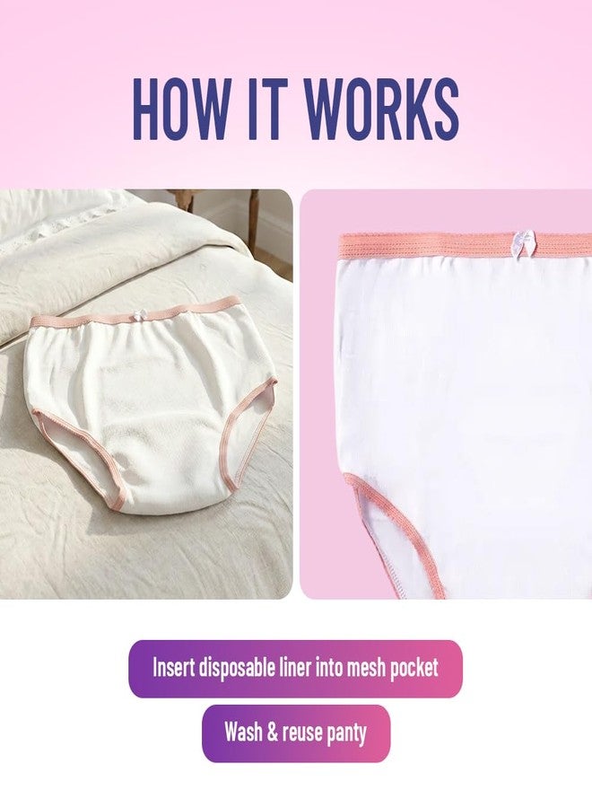 ProCure Women’s Protective Panty - Washable & Reusable Incontinence Underwear, XXL (46-49 in Hip, Cotton Panty with Liner Pocket - 1 Each - Image 4
