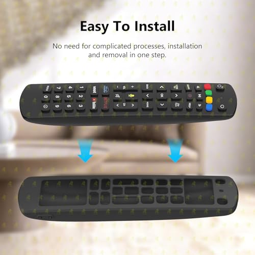 RAYA Silicone Cover Compatible with Jio Tv Set Top Box Remote Protective Case with Lanyard [ Remote NOT Included ] (Black) - Image 5