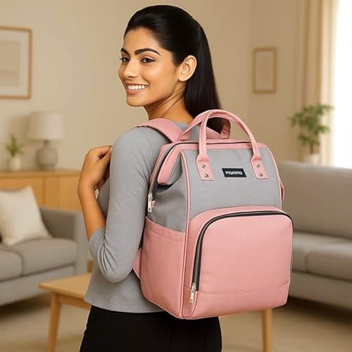 MAMMA Diaper Bag for Mothers for Travel, Baby Bag for Mother Travel, Hospital Bag for Delivery Women, Baby Diaper Bag for Mom, 12 Pockets Diaper Bags for Mothers with 9 Months Warranty - Image 2