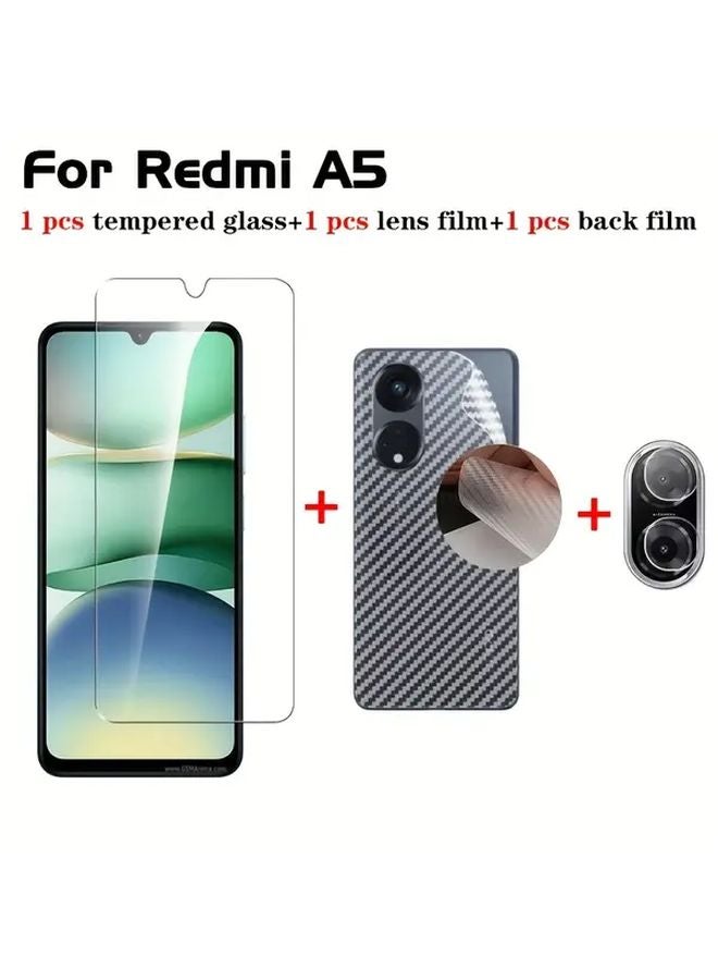 Redmi A5 Tempered Glass Screen Protector Full Coverage HD Clear Scratch Resistant - Image 3