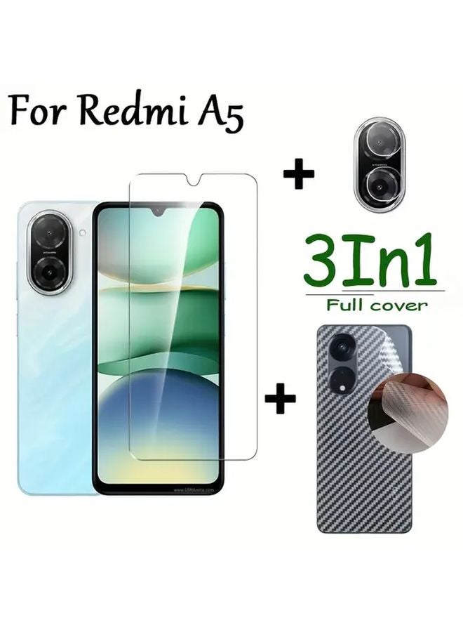 Redmi A5 Tempered Glass Screen Protector Full Coverage HD Clear Scratch Resistant - Image 4