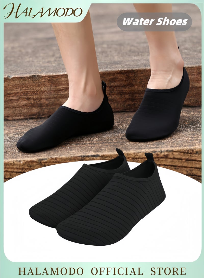 HALAMODO Water Shoes for Women & Men Quick-Dry Water Sports Barefoot Shoes Swim Surf Shoes Soft Bottom Outdoor Lightweight Diving Shoes for Hiking & Beach & Surf & Yoga Sport - Image 1