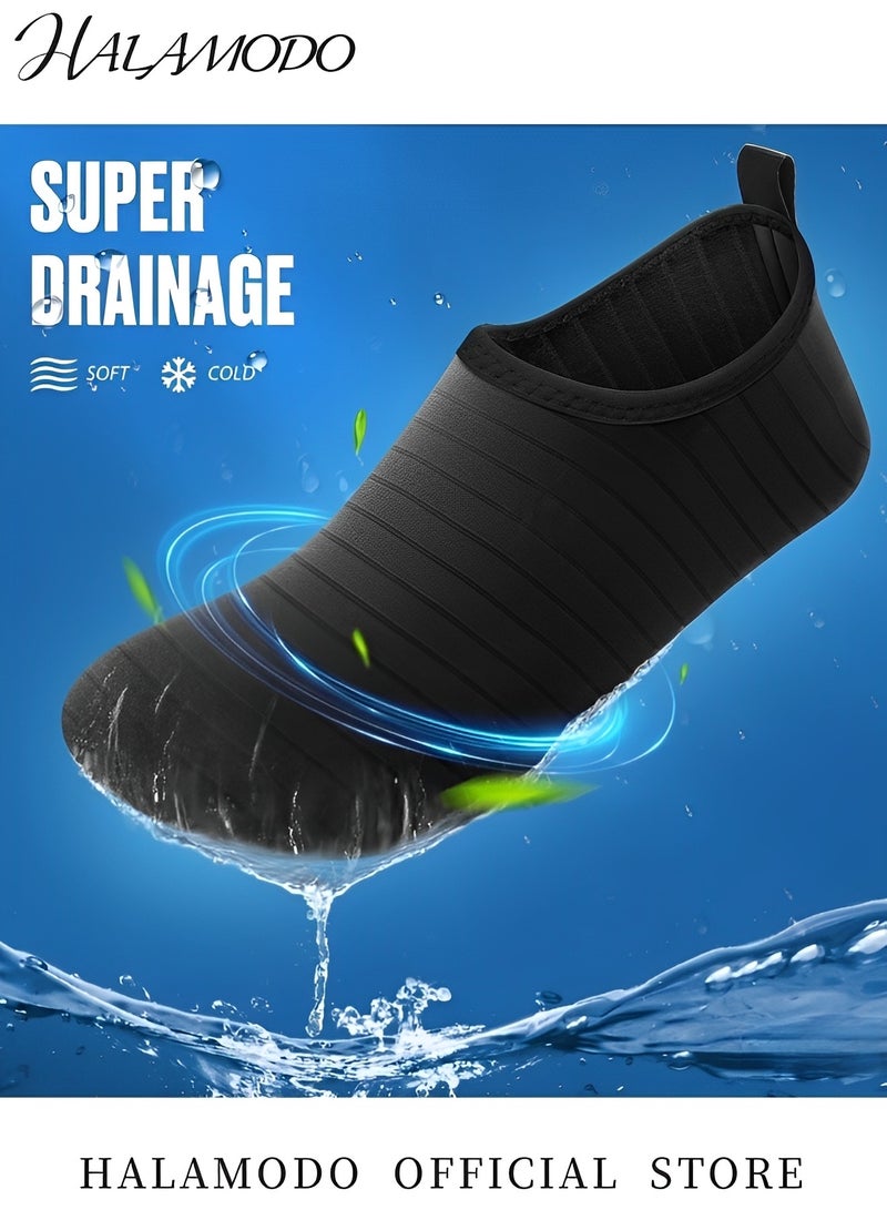 HALAMODO Water Shoes for Women & Men Quick-Dry Water Sports Barefoot Shoes Swim Surf Shoes Soft Bottom Outdoor Lightweight Diving Shoes for Hiking & Beach & Surf & Yoga Sport - Image 3
