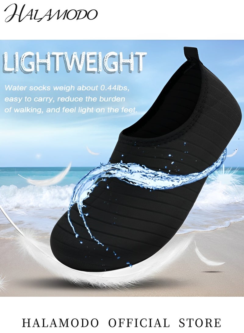 HALAMODO Water Shoes for Women & Men Quick-Dry Water Sports Barefoot Shoes Swim Surf Shoes Soft Bottom Outdoor Lightweight Diving Shoes for Hiking & Beach & Surf & Yoga Sport - Image 5
