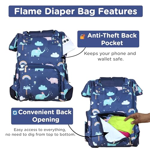Motherly Flame Hospital Bag for Mom & Newborn Baby, Maternity Diaper Bag, Multi Pocket Water Resistant Travel Baby Bag - Image 4