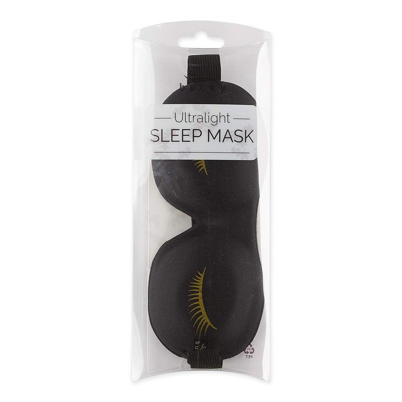 Bucky Ultralight & Comfortable Contoured Sleep Eye Mask, Gold Eyelash, One Size,5824 - Image 5