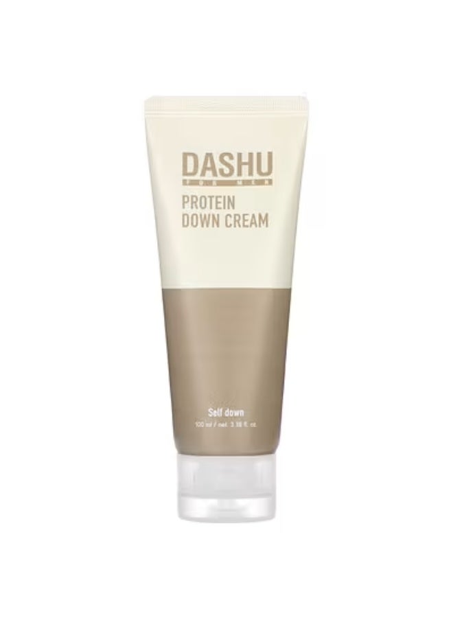 Dasho, Men, Protein Down Cream, 3.38 fl oz (100 ml)