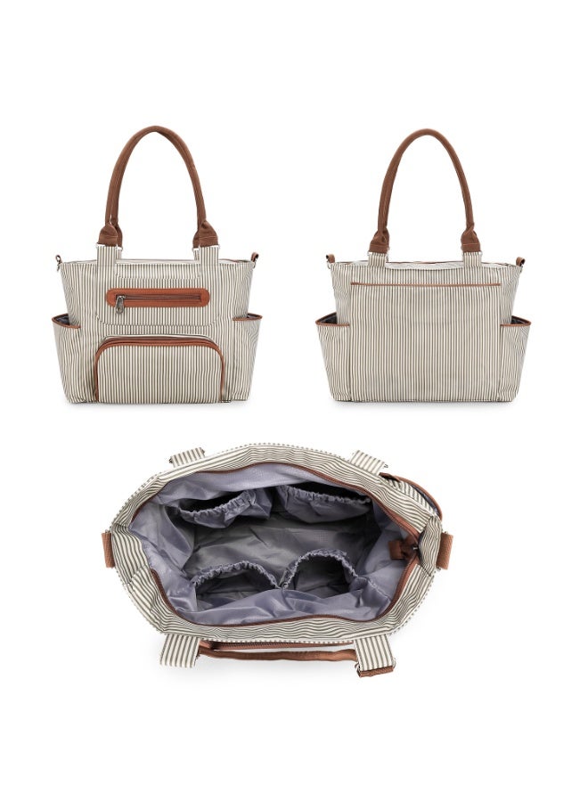 general 7-piece set of mommy bag handbag multifunctional large-capacity mother bag maternal and child diaper bag outing hand bag - Image 2