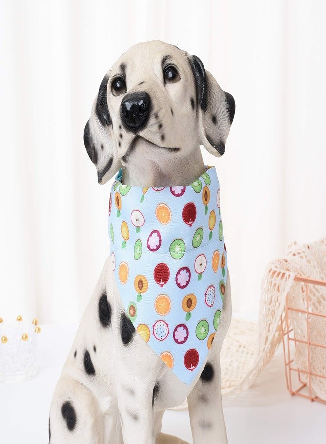 Mile High Life | Girl Dog Collars | Cute Bandana Collar | Soft Poly Cotton Fabric Collars for Small Dogs | Flower & Fruit Pattern (Citrus, Collar & Bandana-XS) - Image 2