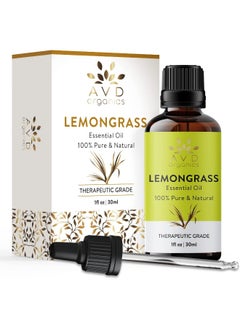AVD Organics Lemongrass Essential Oil 30Ml 100% Pure And Natural Therapeutic Grade Essential Oil For Aromatherapy And Skincare, Essential Oil For Diffuser 1 Fl. Oz  - Image 2