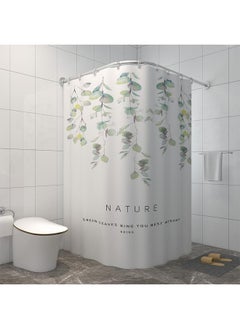 Bluejw Bathroom Shower Curtain Waterproof Cloth Suit Bath Bathroom Curtain Curtain Non-Punch Rod Hanging Curtain Sub-Door Curtain Partition Curtain  - Image 5