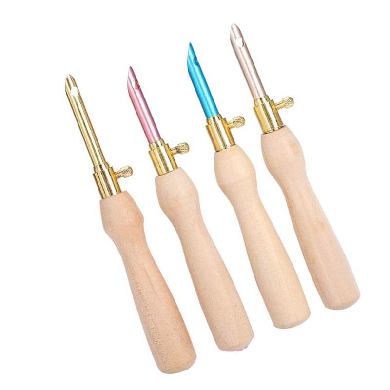 Portable Punch Needle: Stainless Steel & High-quality Wood Ergonomic Wooden Handle - Compact Lightweight Knitting Embroidery Pen for Beginner DIY Craft Relaxation Activity - Image 5