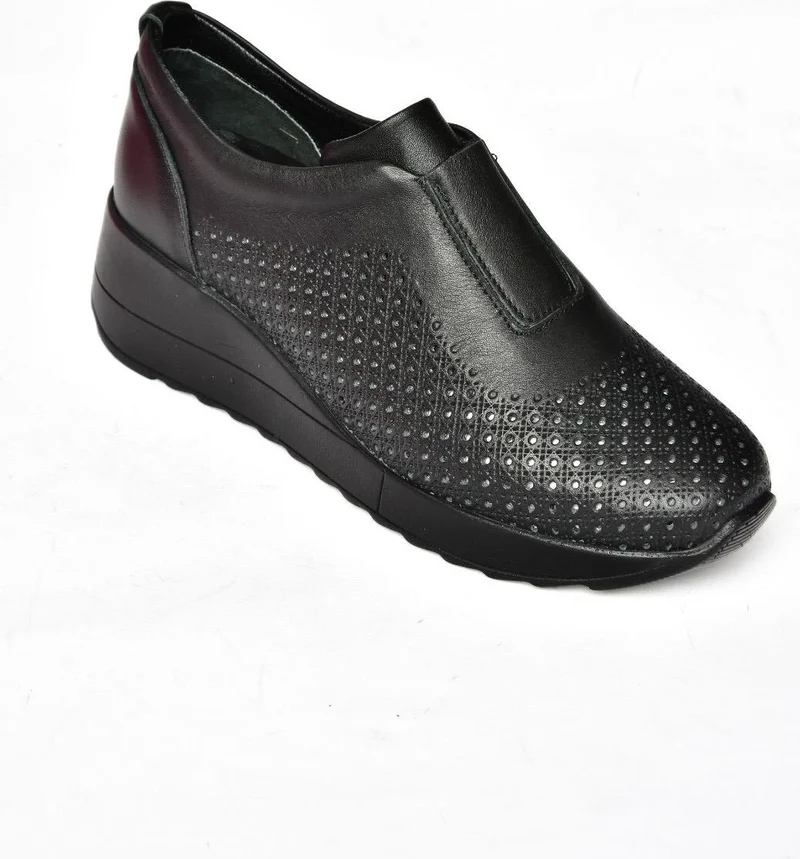 Fox Shoes S540045503 Black Leather Casual Women's Shoes