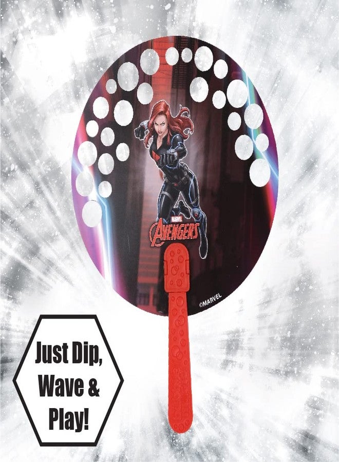 Bubble Magic FanBubs Black Widow Theme|Thick Viscous Concentrate Solution Pouches with Hand Fan|Just Dip, Wave& Play|Bubble Maker|Birthday & Return Gifts for Kids 3y+|Outdoor Indoor Toy|Made in India - Image 2