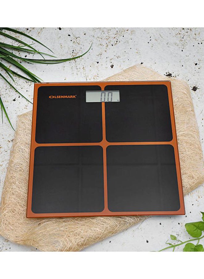 Olsenmark Digital Weighing Scale Black/Orange - Image 4