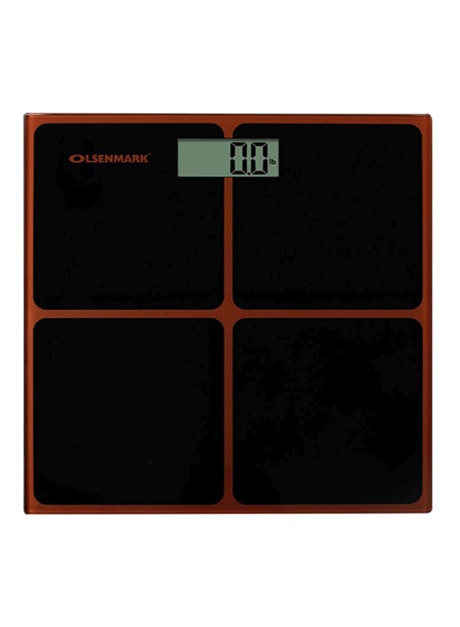 Olsenmark Digital Weighing Scale Black/Orange - Image 3
