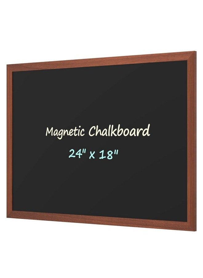 COMIX Magnetic Chalkboard 18 X 24 Inches Woodenframed Blackboard For Kids Hanging Chalk Board For Home Kitchen Restaurant Menu  - Image 2