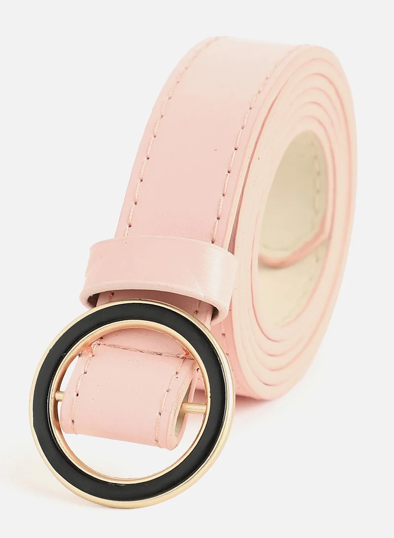 Haute Sauce Pink Solid Waist Belt