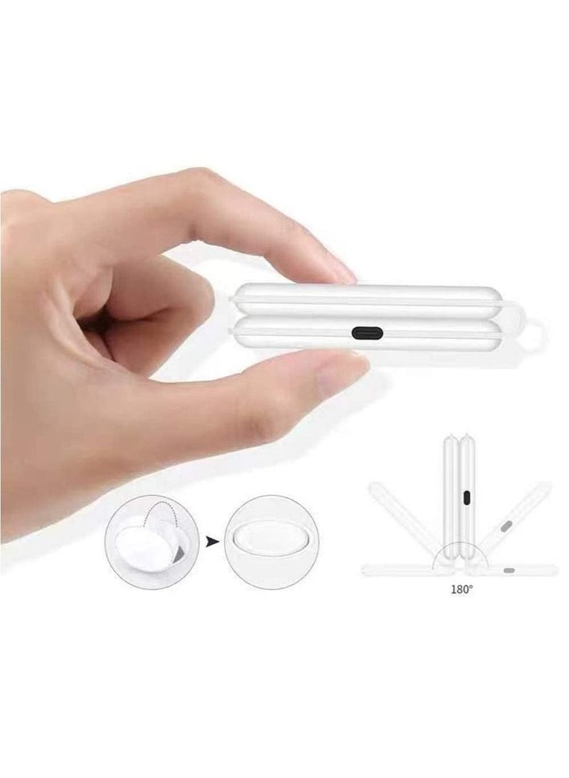 Wireless 3 in 1 Foldable Magnetic Power Charger Compatible with Apple Watch (White) - Image 2