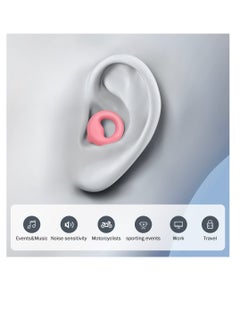 T NEWFUN High-Fidelity Reusable Earplugs | for Concerts Musicians Motorcycles Noise Sensitivity Conditions and More – 8 Ear Tips in XS, S, M, L – 26dB Noise Cancelling - pink  - Image 2
