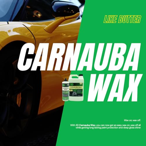 3D شمع كارناوبا 3D - شمع سائل برازيلي من الدرجة الأولى لحماية اللمعان العميق والأشعة فوق البنفسجية | تطبيق سهل | آمن على جميع الدهانات | تركيبة غير ملطخة | صنع في الولايات المتحدة الأمريكية | 16 أونصة - Image 3