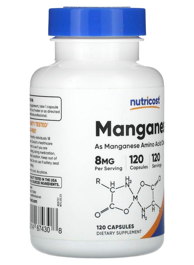 Nutricost Manganese 8 mg 120 Capsules - Image 2