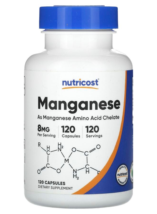 Nutricost Manganese 8 mg 120 Capsules - Image 1