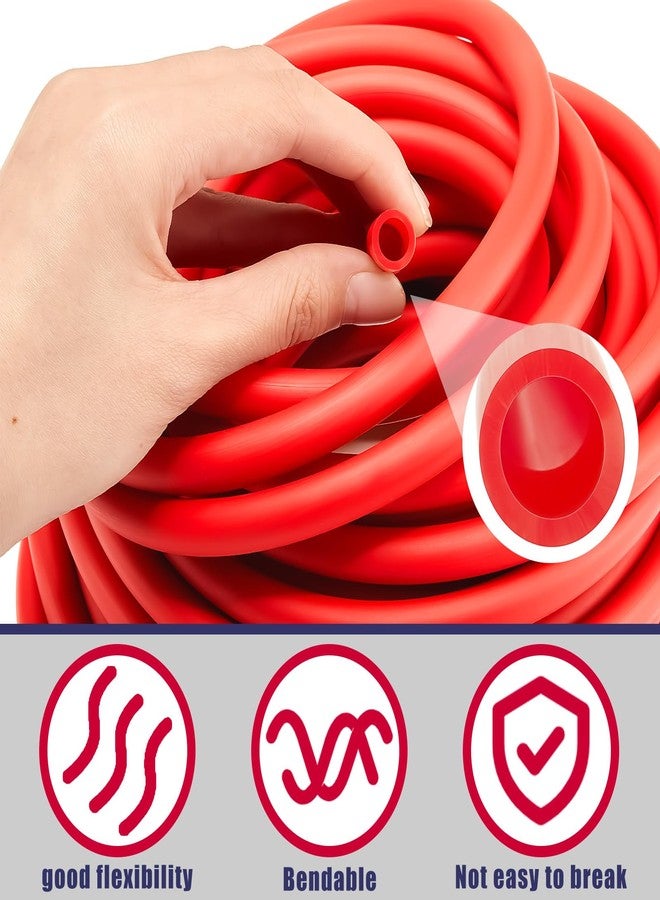 Wesnoy 1 Roll Resistance Tubes Exercise Tubing 50ft Exercise Bands Tubing for Therapy, Lower Pilates, Home Workouts, Rehab Core(Red,Beginner Level 3) - Image 3
