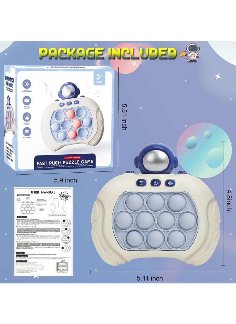 null - Quick Push Pop Game It Fidget Toys Pro for Kids Adults, Handheld Puzzle Game Machine, Squeeze Poppet Sensory Fast Push Bubble Toy - Image 1
