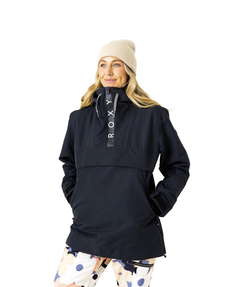 Roxy Women's Shelter Snowboard Jacket – 10K Waterproof Insulated Ski Jacket, PFAS-Free, Hydrosmart Collar, Anthracite, X-Small - Image 1