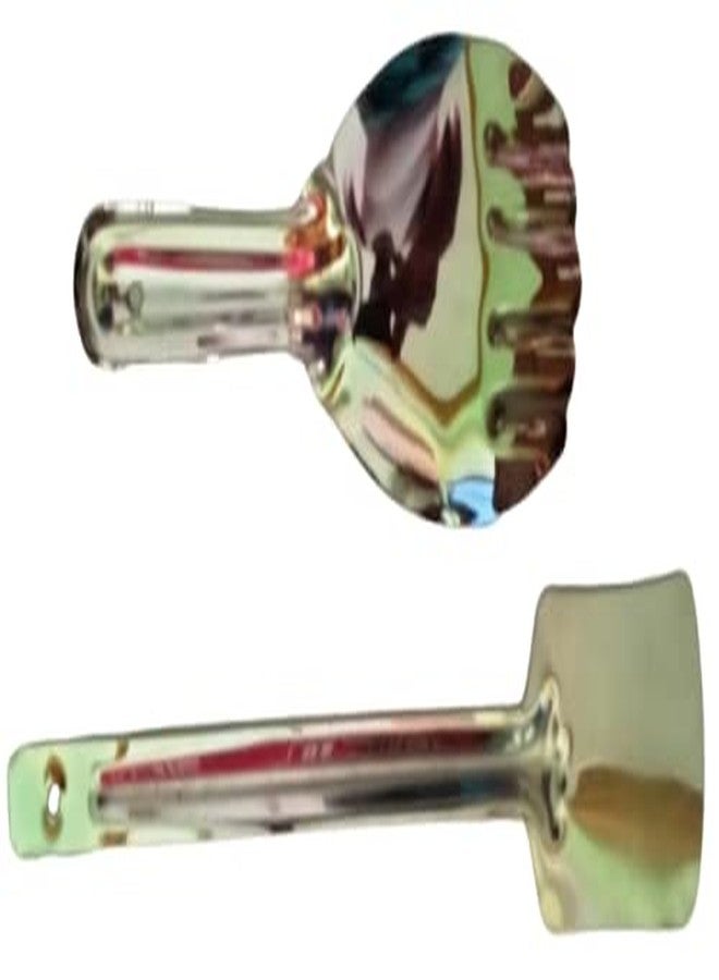 Jayam Traditional جايم ملعقة تقديم الأرز التقليدية المصنوعة من الفولاذ المقاوم للصدأ ومقلّب للدوسا، الروتي، الشباتي - Image 2