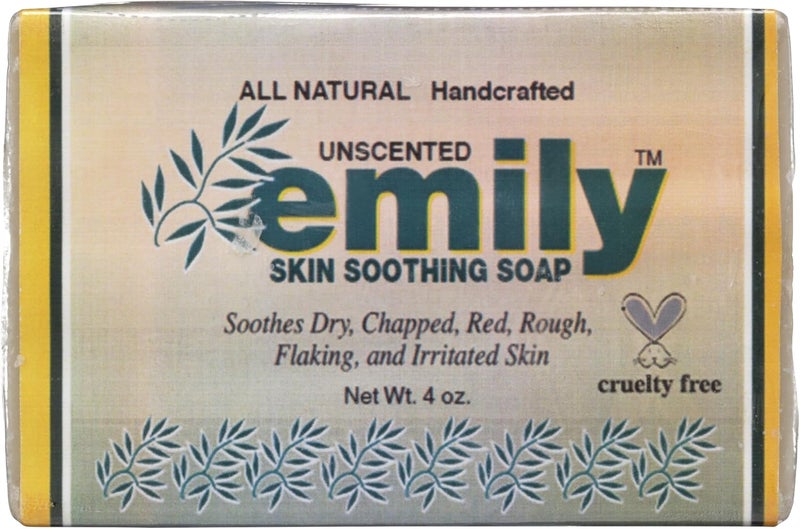 Emily Unscented Skin Soothing Soap Bar - All Natural, 4 Ounce - Image 1