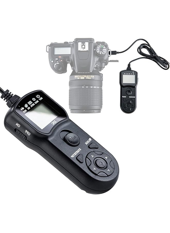 Generic - Intervalometer Timer Remote Shutter Cord for Nikon P1000 P7700 P7800 D3100 D3200 D3300 D5000 D5100 D5200 D5300 D5500 D5600 D7000 D7100 D7200 D7500 D600 D610 D750 Df Z6 Z7, replace Nikon MC DC2 - Image 1