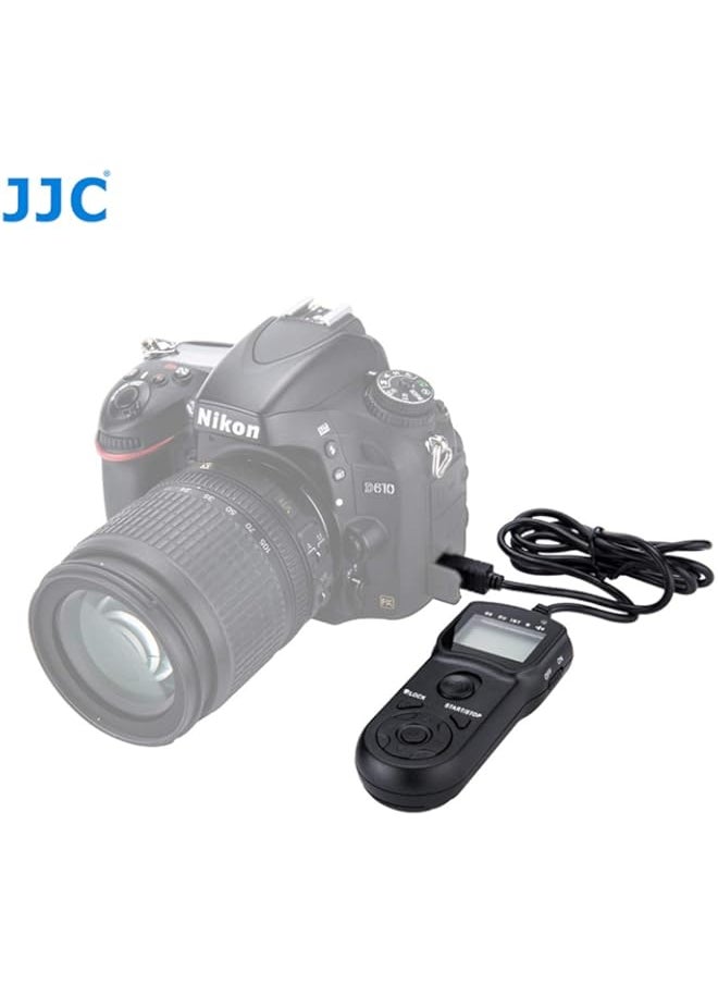 Generic - Intervalometer Timer Remote Shutter Cord for Nikon P1000 P7700 P7800 D3100 D3200 D3300 D5000 D5100 D5200 D5300 D5500 D5600 D7000 D7100 D7200 D7500 D600 D610 D750 Df Z6 Z7, replace Nikon MC DC2 - Image 1