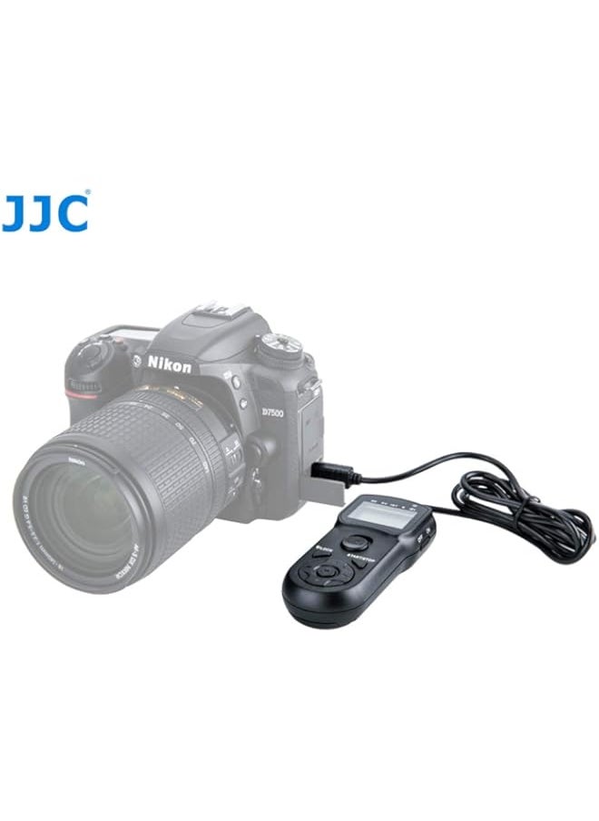 Generic - Intervalometer Timer Remote Shutter Cord for Nikon P1000 P7700 P7800 D3100 D3200 D3300 D5000 D5100 D5200 D5300 D5500 D5600 D7000 D7100 D7200 D7500 D600 D610 D750 Df Z6 Z7, replace Nikon MC DC2 - Image 1