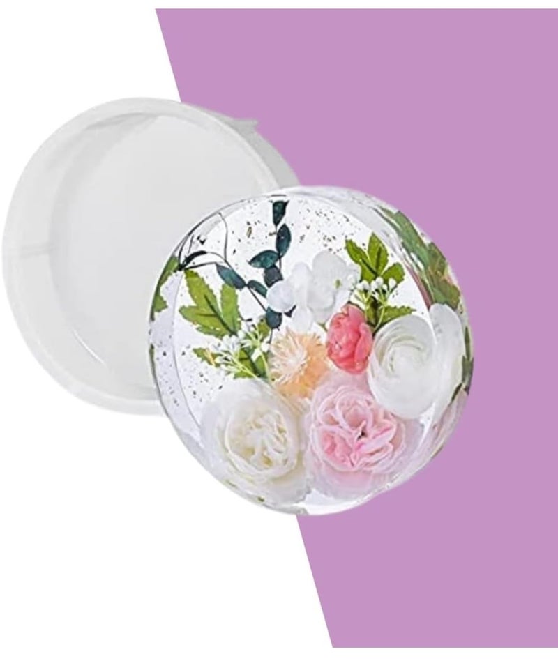 Eoast Large Shape Deep Casting Silicone Mould Epoxy and Silicone Mould Flower Preservative Mold for Resin ArtWedding Tray Set of 1 PC 2 inch Depth 50 mm Round Shape 10 INCH 50 MM Depth - Image 3
