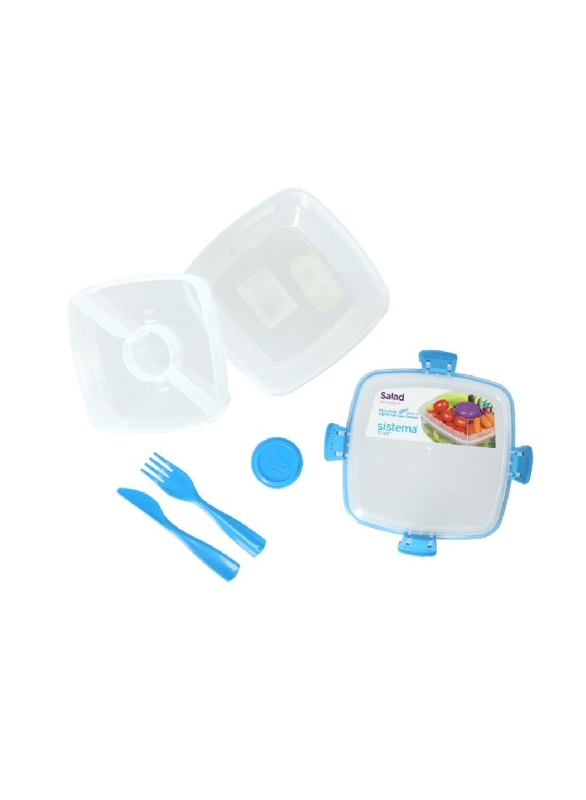 سيستيما صندوق حفظ الطعام والسلطة تو جو من ، شفاف، 1.1 لتر 21356 - Image 3