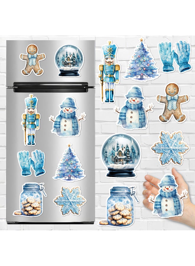 Christmas Fridge Magnets Set of 8 – Festive Decorative Magnets with Santa, Snowflakes, Christmas Trees & Holiday Designs for Refrigerator, Kitchen, and Home Décor, Perfect Seasonal Decorations for a Cozy Christmas Atmosphere - Image 1