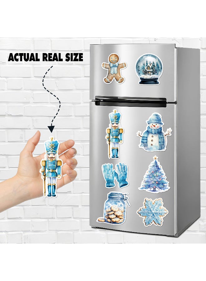 Christmas Fridge Magnets Set of 8 – Festive Decorative Magnets with Santa, Snowflakes, Christmas Trees & Holiday Designs for Refrigerator, Kitchen, and Home Décor, Perfect Seasonal Decorations for a Cozy Christmas Atmosphere - Image 3
