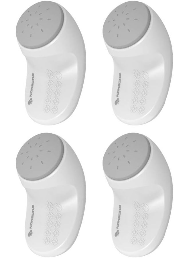 EUDEMON (4 Pack,White) Adjustable Door Guard Door Stop, Finger Pinch Guard, Revolving Door Stopper for Child Proofing, Pet Door Stopper - Image 1