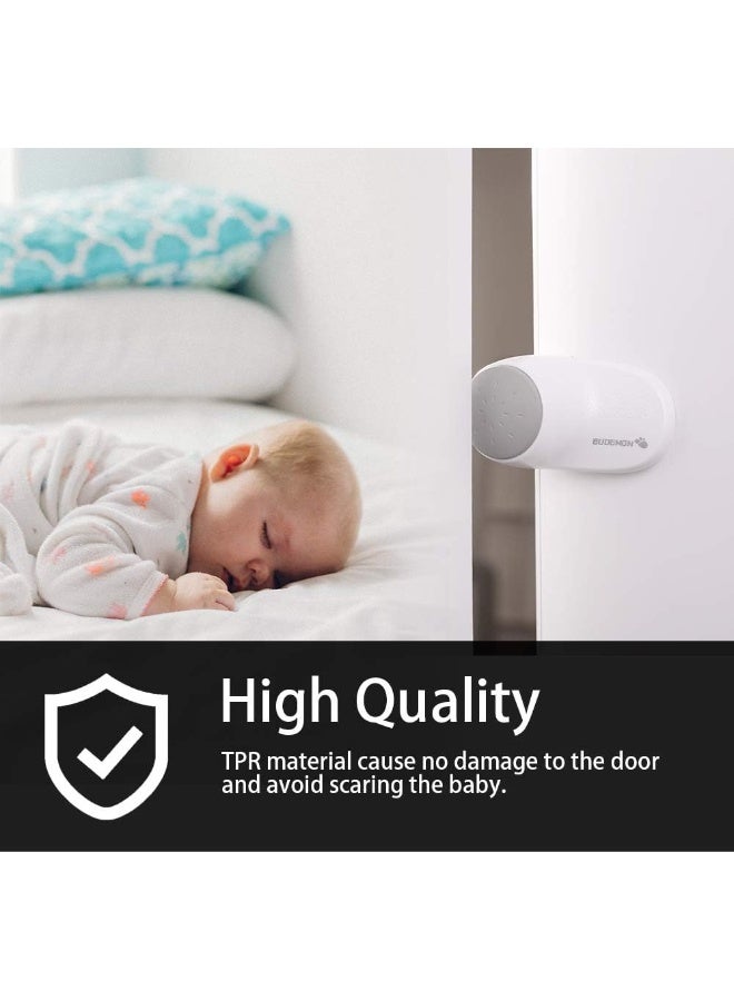 EUDEMON (4 Pack,White) Adjustable Door Guard Door Stop, Finger Pinch Guard, Revolving Door Stopper for Child Proofing, Pet Door Stopper - Image 5