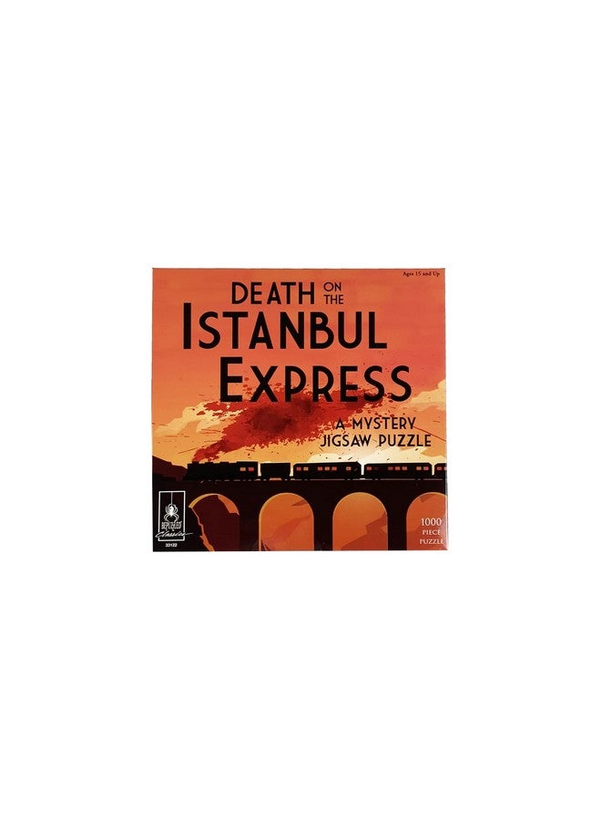 University Games Murder Mystery Party | Classic Mystery Jigsaw Puzzle, Death On The Istanbul Express, 1,000 Piece Jigsaw Puzzle, Orange - Image 2