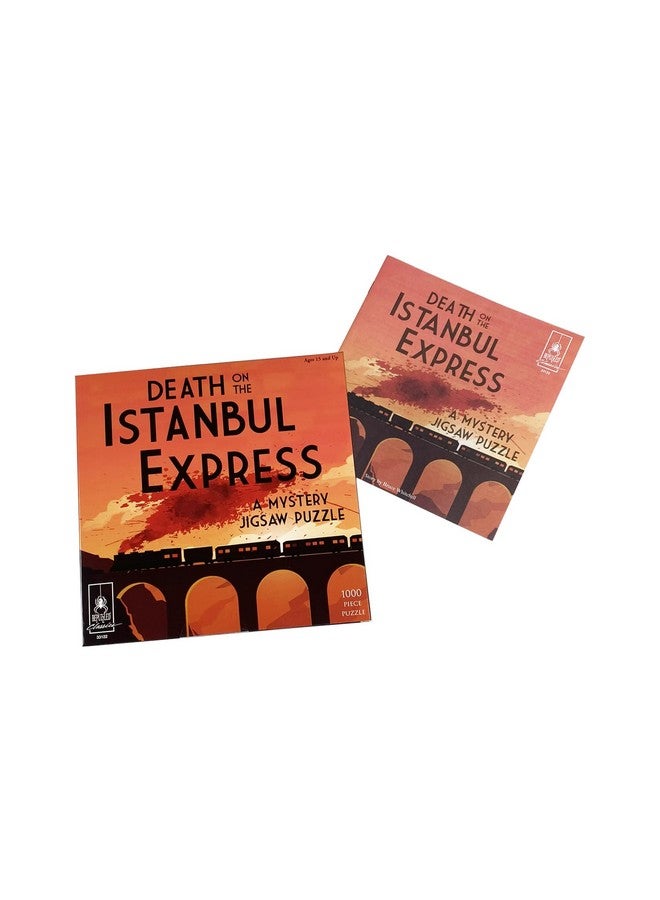 University Games Murder Mystery Party | Classic Mystery Jigsaw Puzzle, Death On The Istanbul Express, 1,000 Piece Jigsaw Puzzle, Orange - Image 3