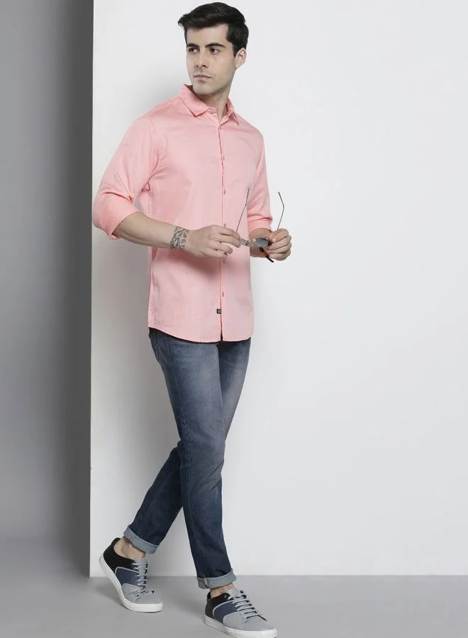 The Indian Garage Co Men Slim Fit Solid Mid-Rise Stretchable Jeans