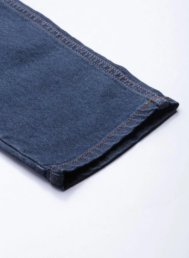 The Indian Garage Co Men Slim Fit Solid Mid-Rise Stretchable Jeans
