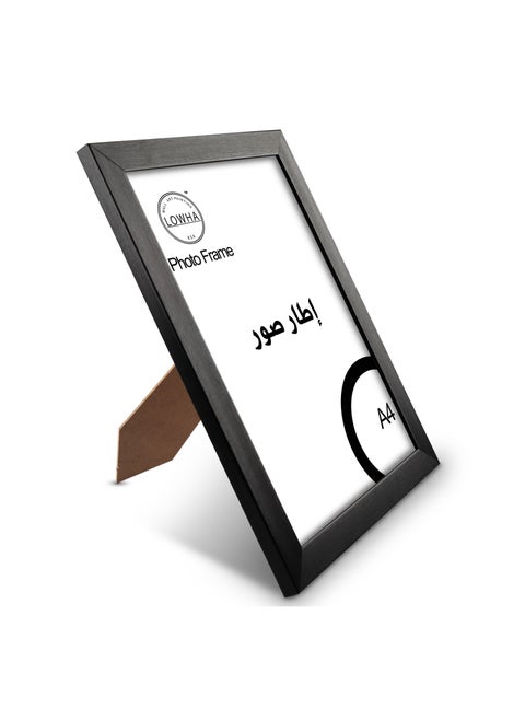 اطار صور لطاولة او على الجدار مع اطار خارجي وقاعدة تثبيت بالعرض او الطول